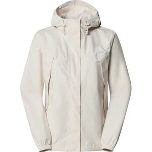 NWT The North Face Womens Antora Jacket, XXL, White Dune/Khaki Stone